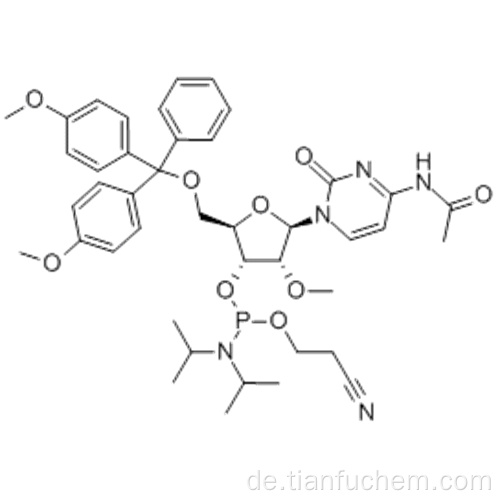 N-Acetyl-5&#39;-O- (4,4-dimethoxytrityl) -2&#39;-O-methylcytidin-3 &#39;- (2-cyanoethyl-N, N-diisopropyl) phosphoramidit CAS 199593-09-4